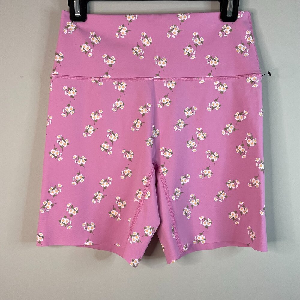 Offline by Aerie  Pink Floral Biker Shorts Womens Size Large NWOT
